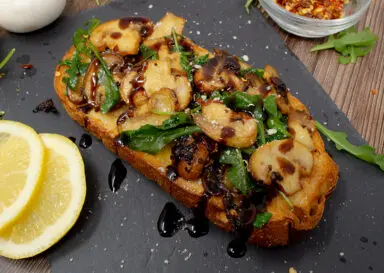 Mushroom & Arugula Toast