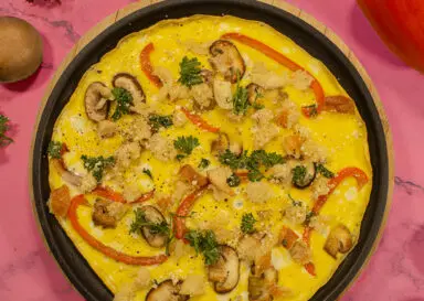 Mushroom & Red Pepper Omelette