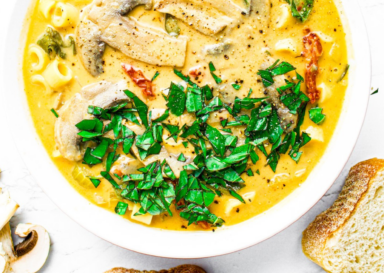 Vegan Tuscan Mushroom Soup