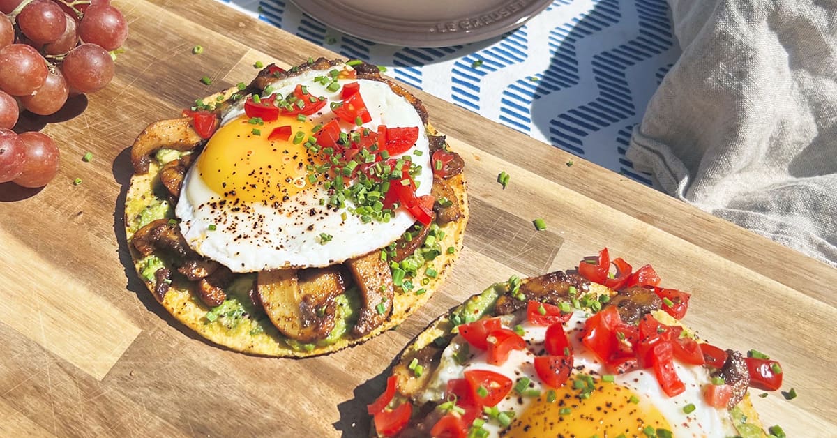 Mexican Mushroom Breakfast Tostadas | Recipe | Highline Mushrooms