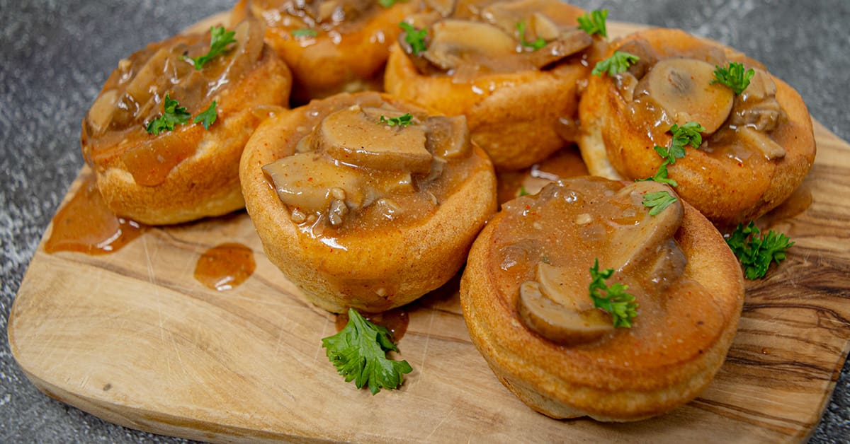 Mushroom Yorkshire Pudding | Recipe | Highline Mushrooms
