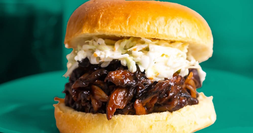 Pulled Portabella BBQ Sandwiches Highline Mushrooms