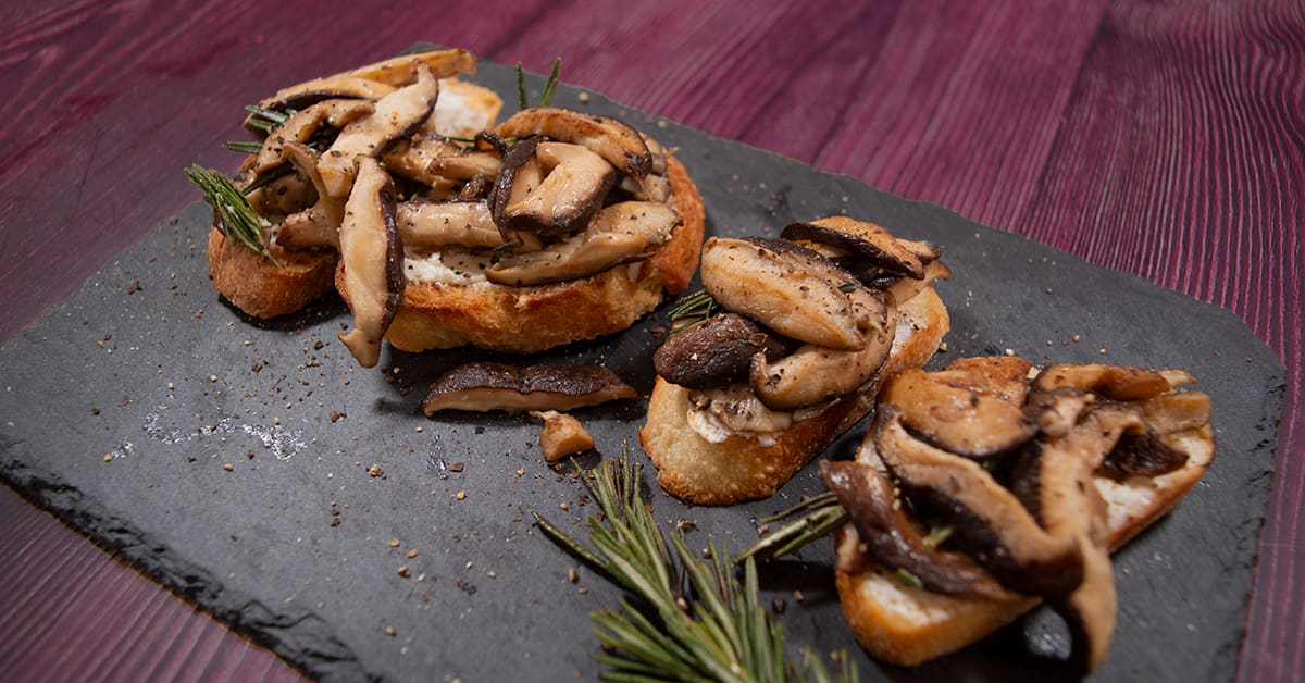 Shiitake Mushroom Crostini’s | Recipe | Highline Mushrooms