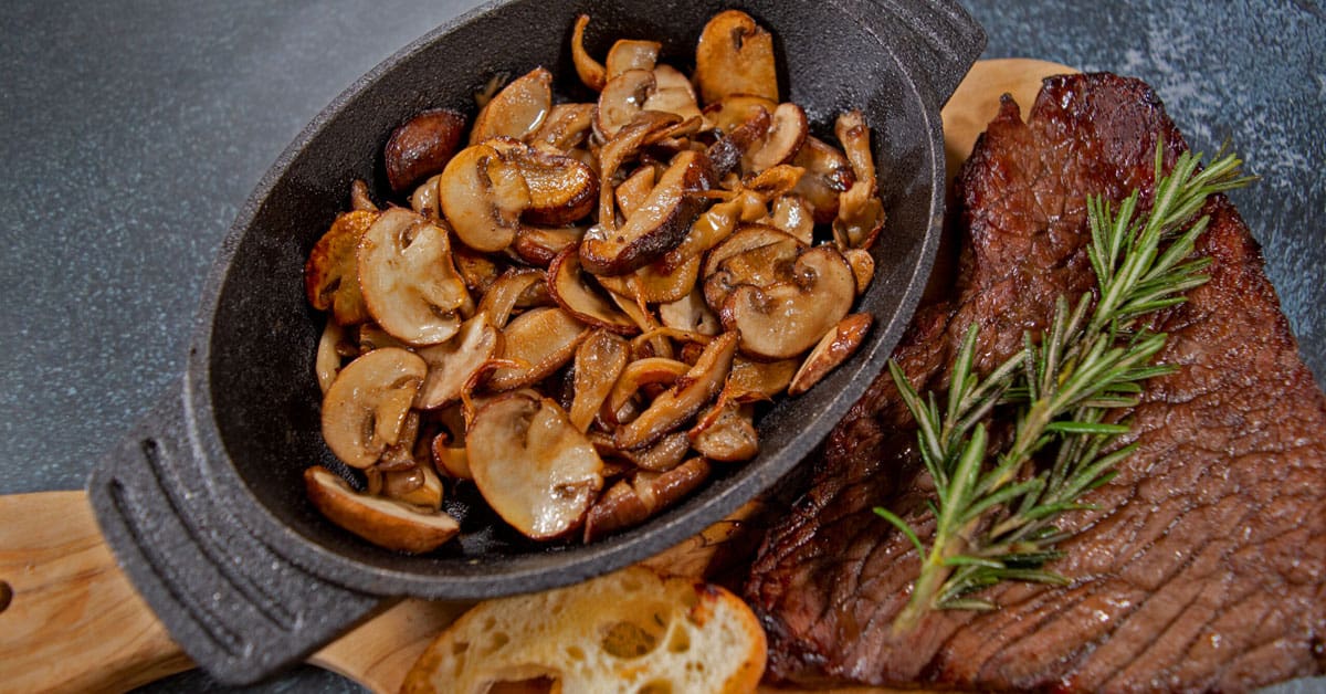 Steak and Sautéed Mushrooms | Recipe | Highline Mushrooms