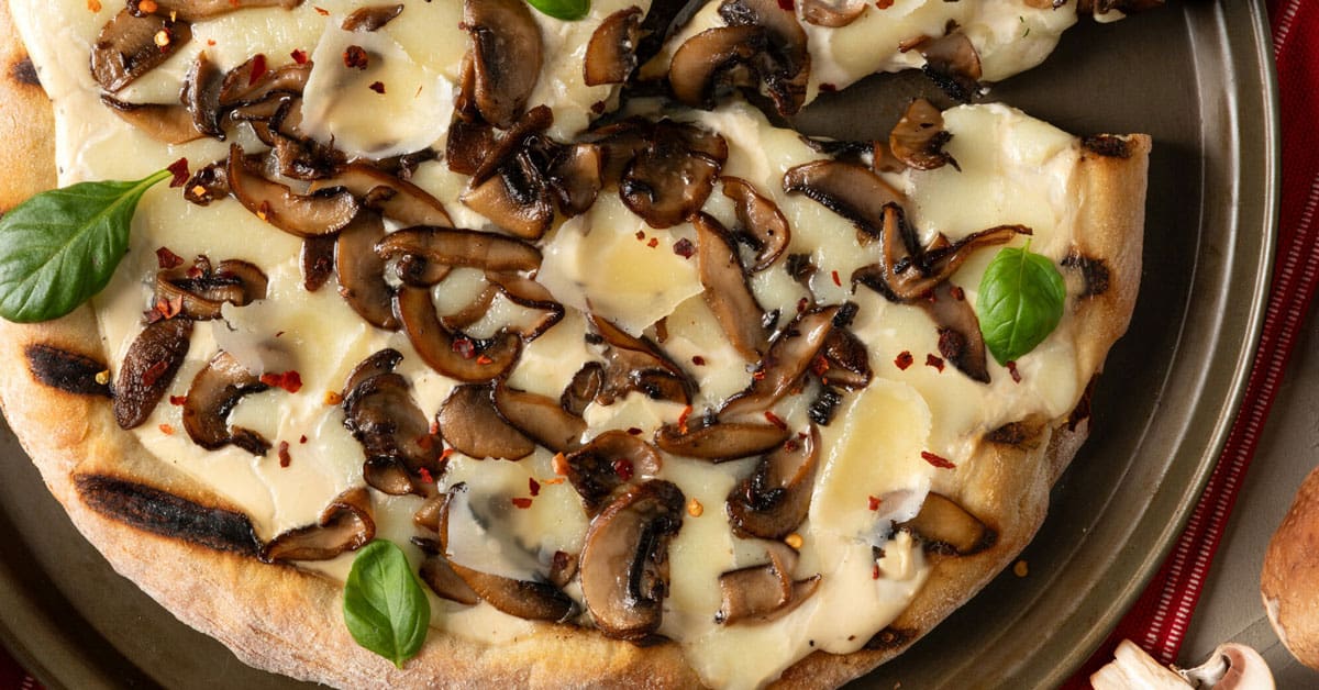 Three Mushroom Grilled Pizza | Recipe | Highline Mushrooms