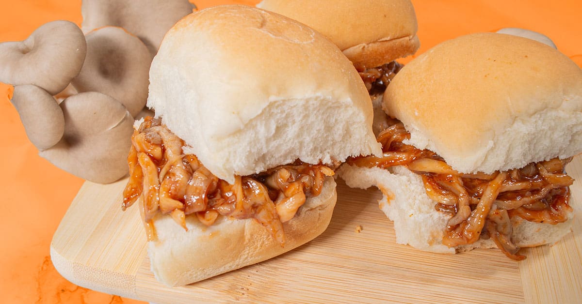 Vegan “Pulled Pork” Mushroom Sliders | Recipe | Highline Mushrooms
