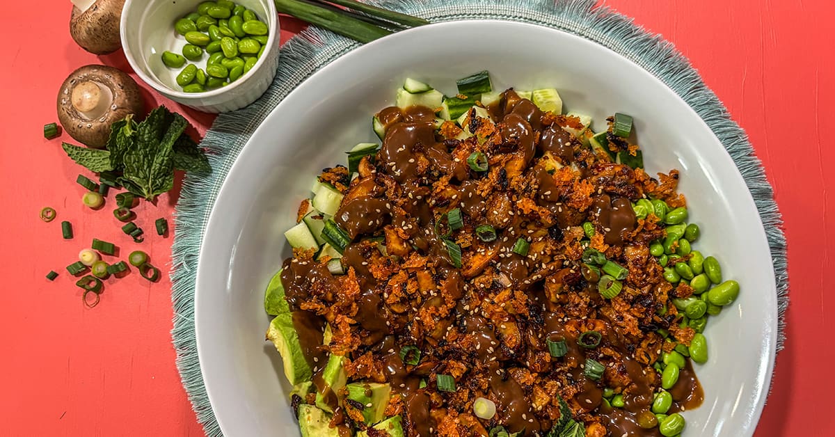 Crispy Rice Salad With Mushrooms | Recipe | Highline Mushrooms